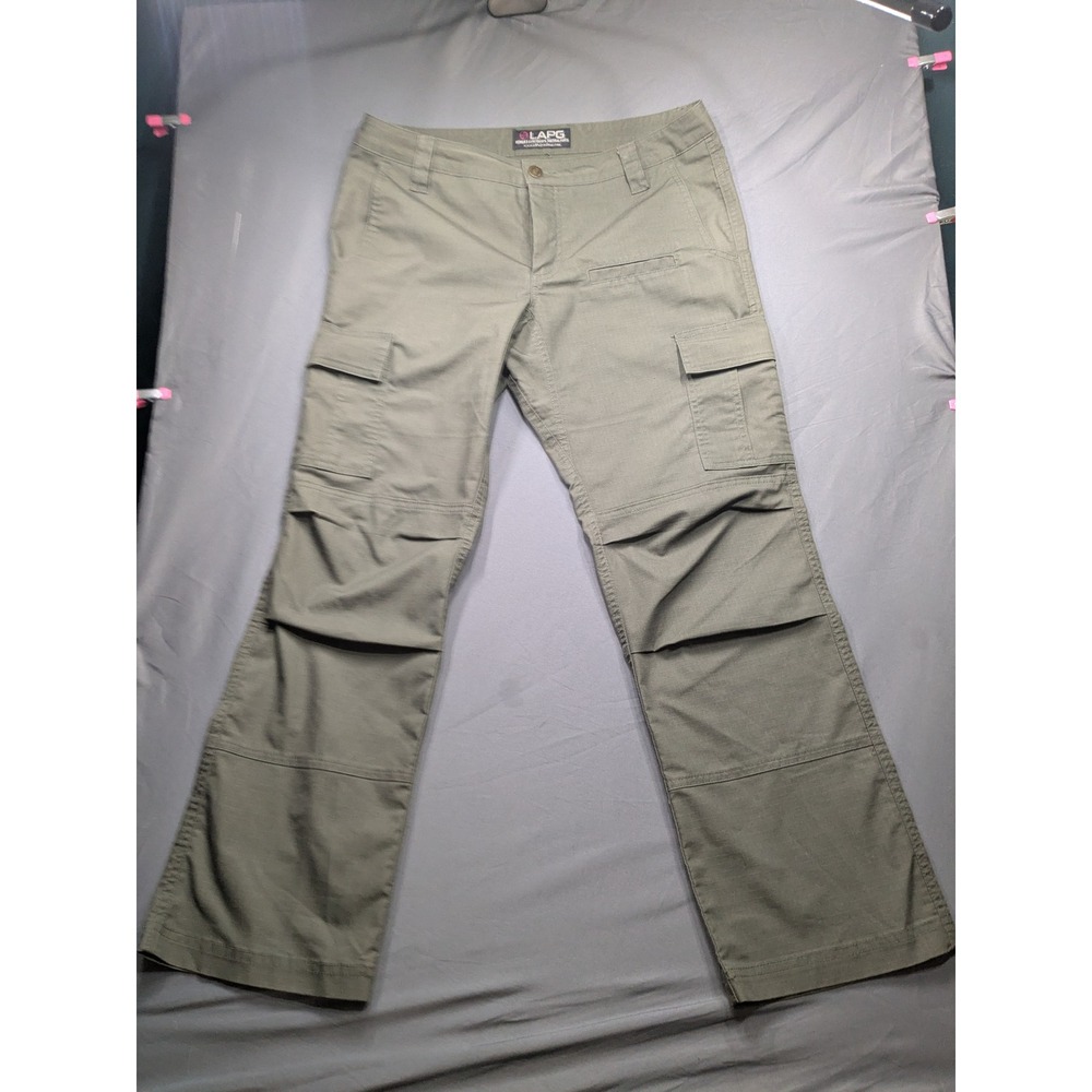 LAPG Womens Stretch Ops Tactical Pants OD Green PT-WS2001 Size 10 Short Ripstop